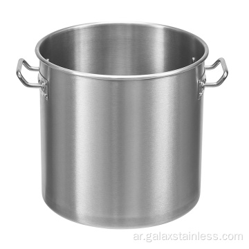 أدوات الطهي الفولاذ المقاوم للصدأ يضع وعاء الحساء